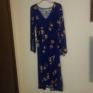 Blue floral dress